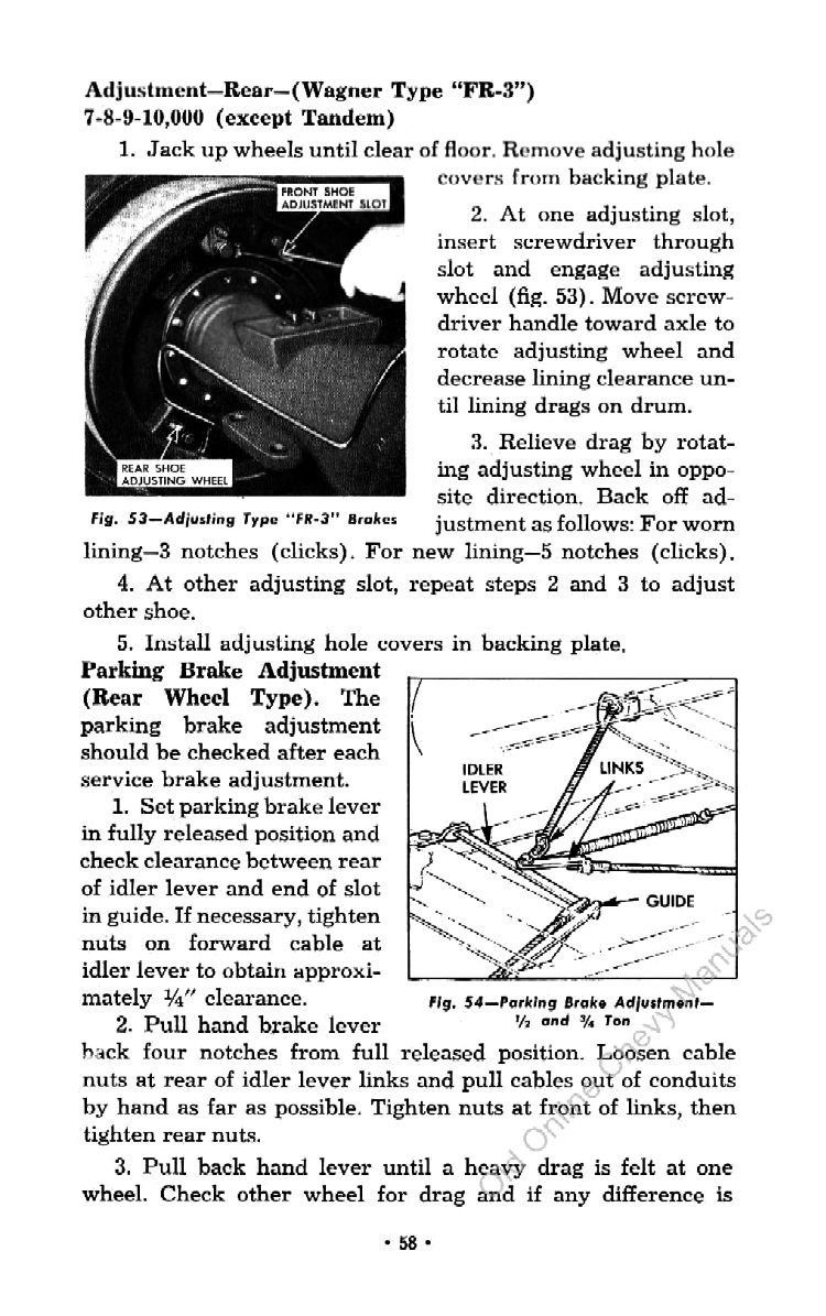 1959 Chevrolet Truck Operators Manual Page 56